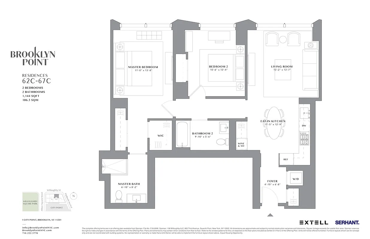 1 City Point Unit: 66C